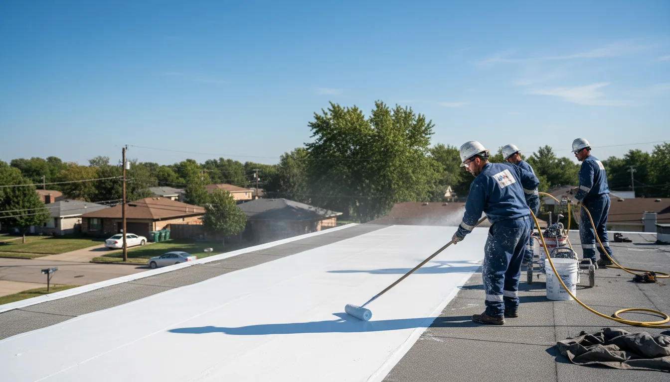 Commercial roof coating in Blair, WV near me